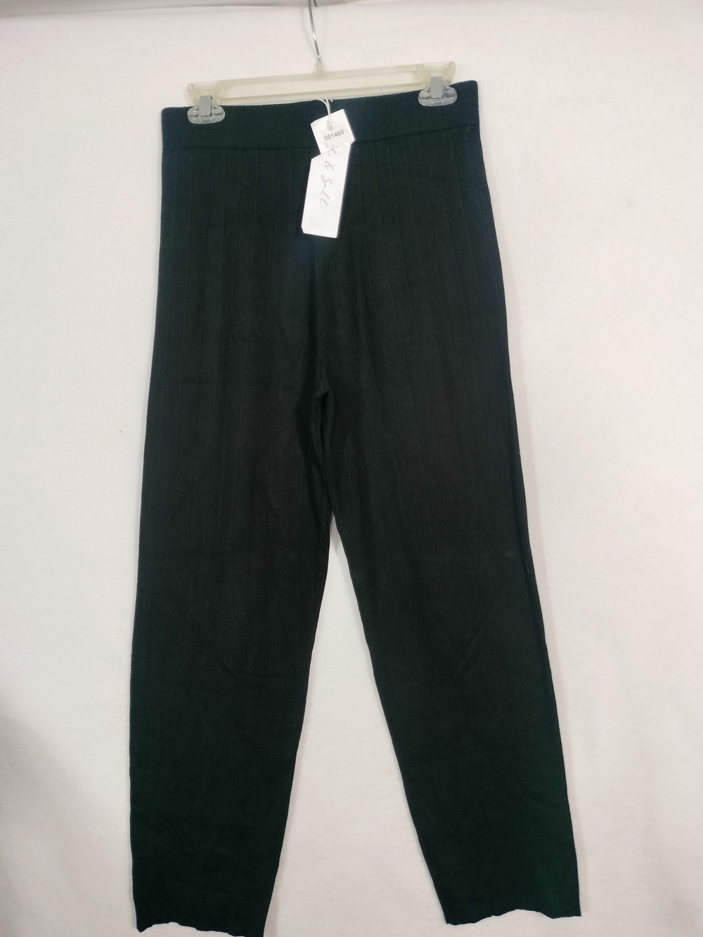 Silk And Salt  Black Ribbed Stretch Pants